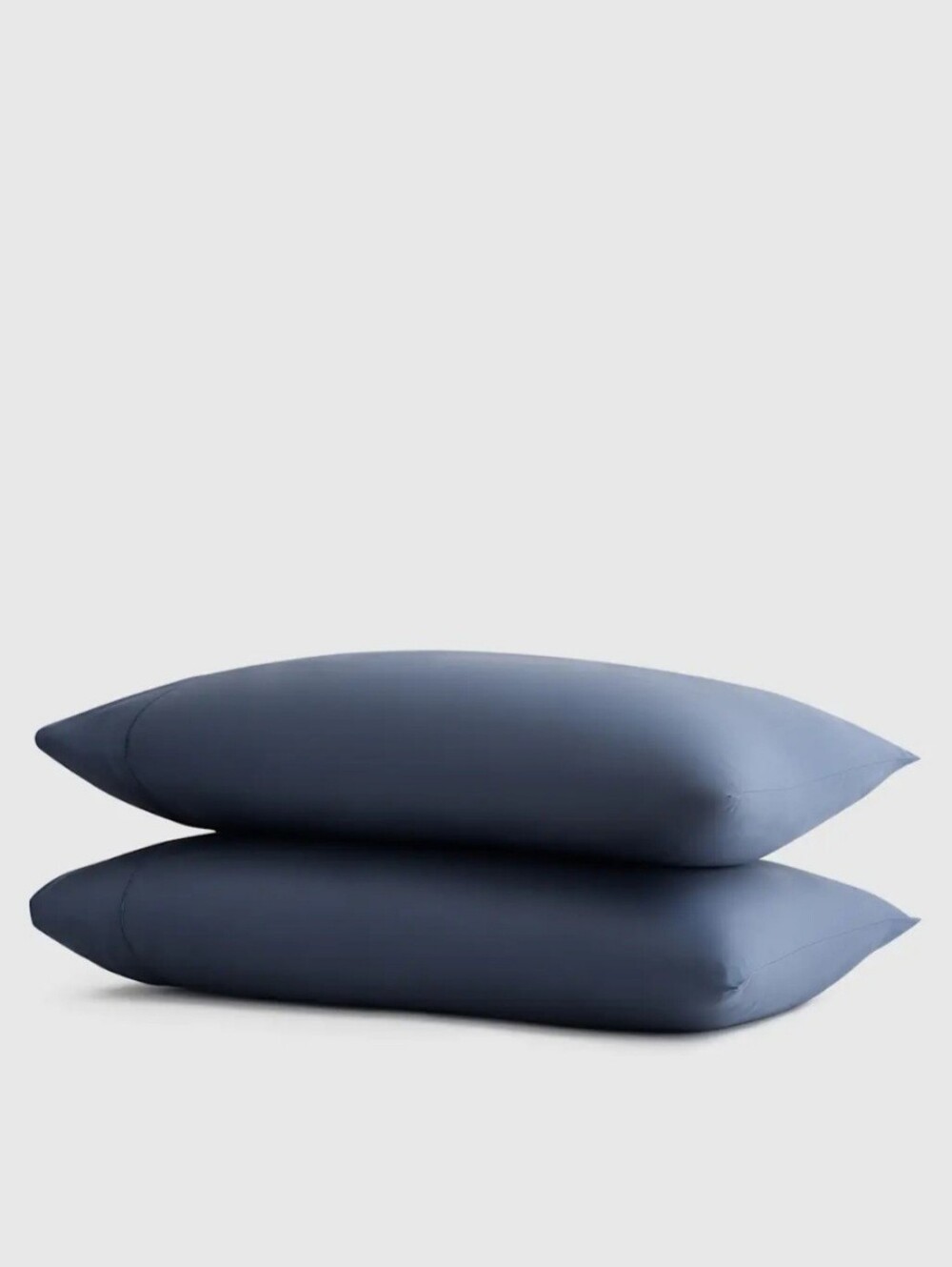 Quince Signature Giza Cotton Sateen Pillowcase Set, King, Mineral Blue